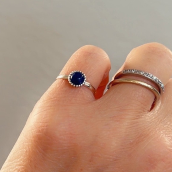 Sterling Silver Round Labradorite Ring - Picture 4 of 8